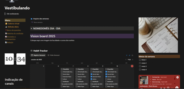 Template do vestibulando