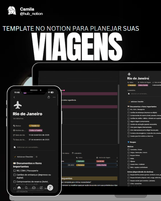 Template de Viagens Automático