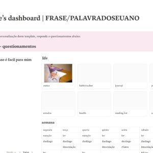 dashboard 2026 | organize sua vida