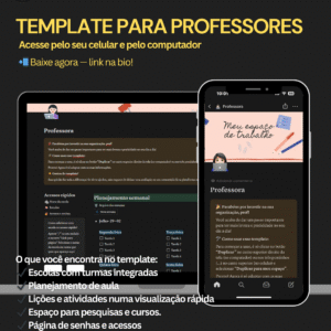 🎯 template completo para professores organize sua vida acadêmica